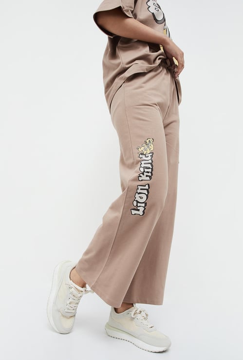 GINGER Lion King Print Relaxed Fit Track Pants