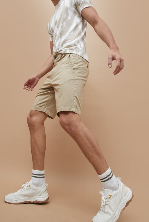 FAME FOREVER Solid Regular Fit Shorts