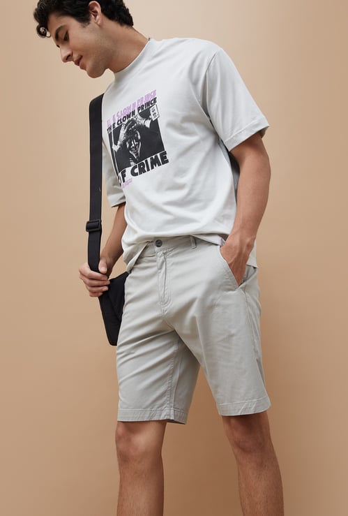 FAME FOREVER Solid Regular Fit Shorts