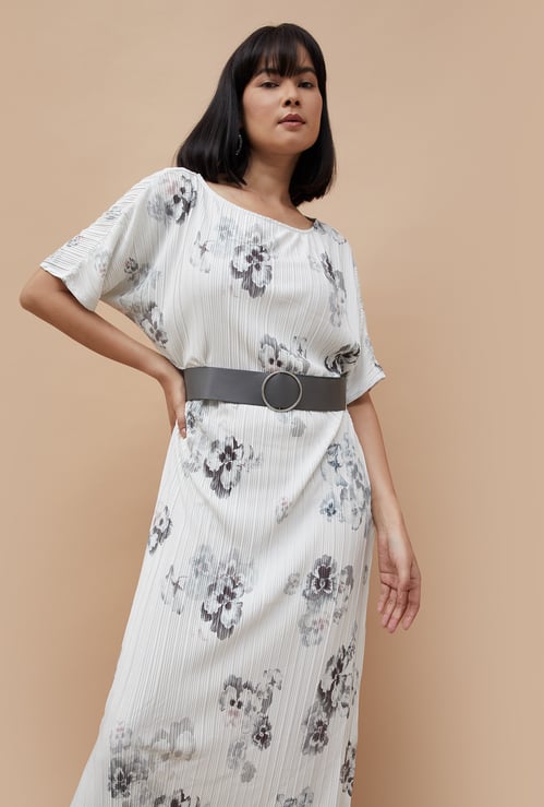 CODE Women Floral Print A-Line Dress