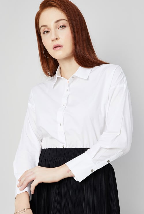 CODE Women Solid Formal Shirt