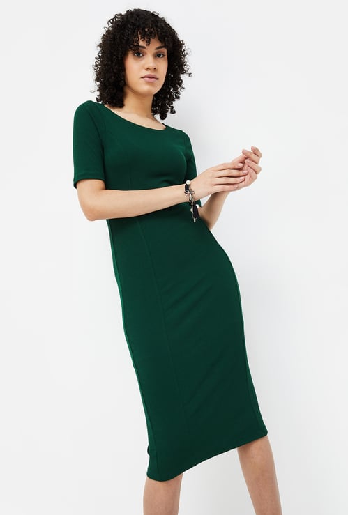 GINGER Women Solid Bodycon Dress