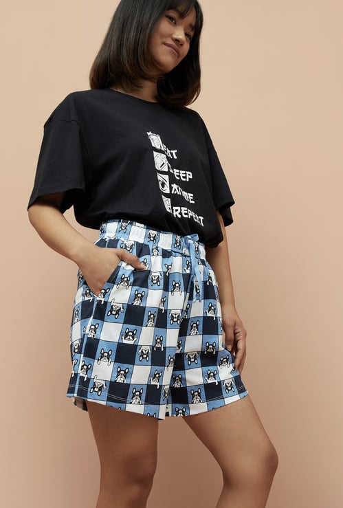 GINGER Women Printed Lounge Shorts