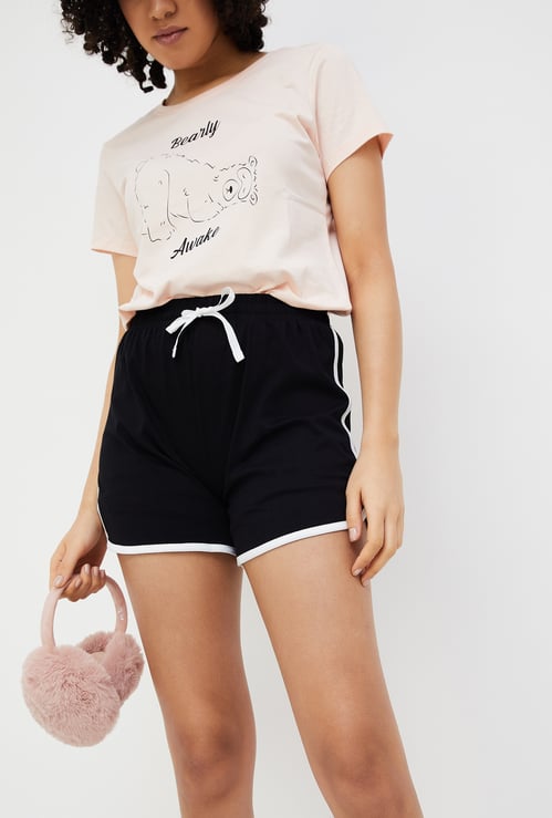 GINGER Women Solid Lounge Shorts