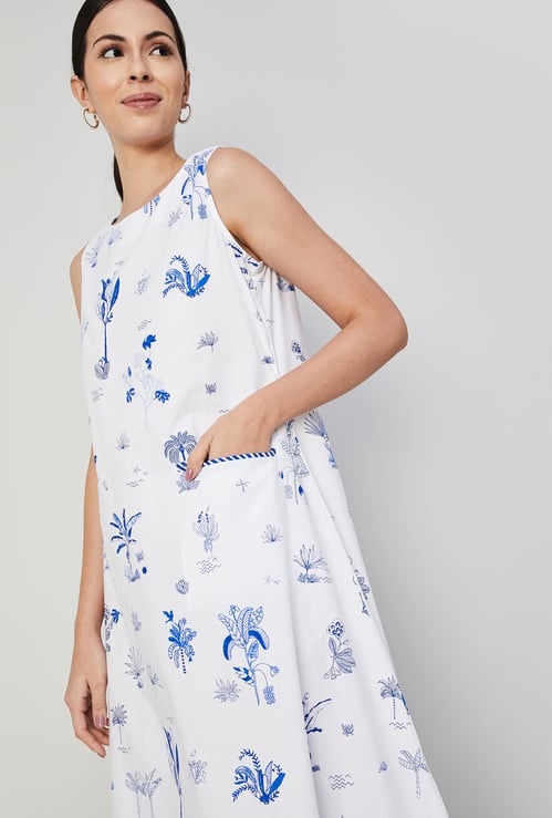 MELANGE Women Floral Printed A-line Kurta