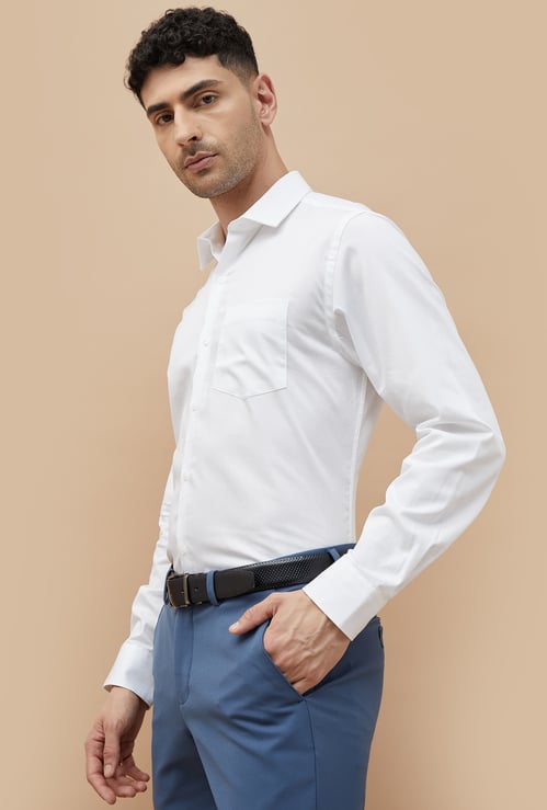 CODE Men Solid Regular Fit Formal Shirt