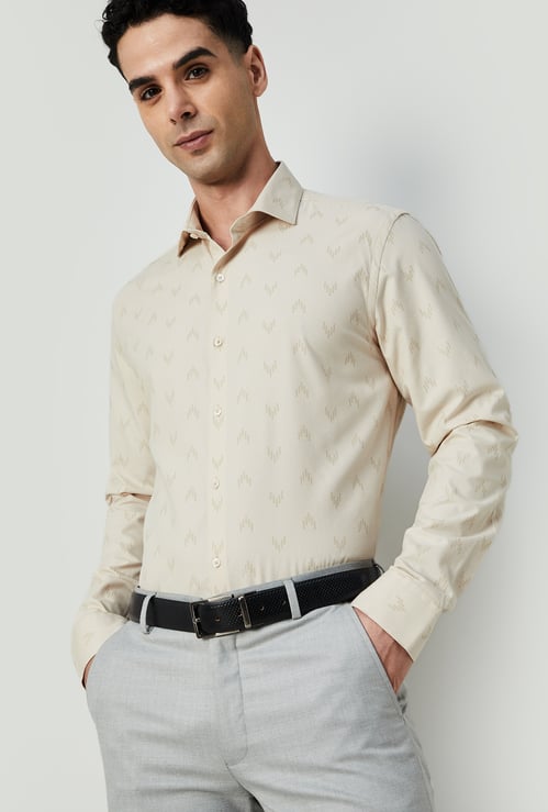 CODE Men Printed Slim Fit Formal Shirt