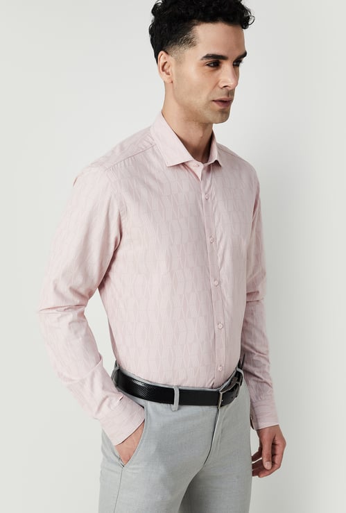 CODE Men Printed Slim Fit Formal Shirt