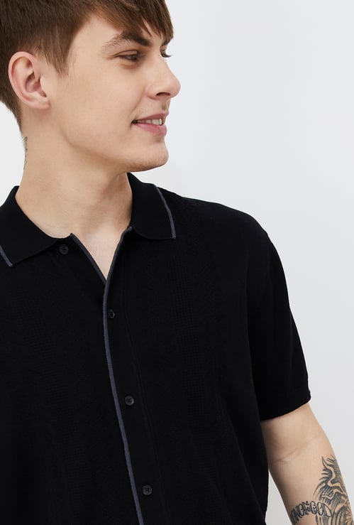 DENIMIZE Men Patterned Regular Fit Casual Shirt