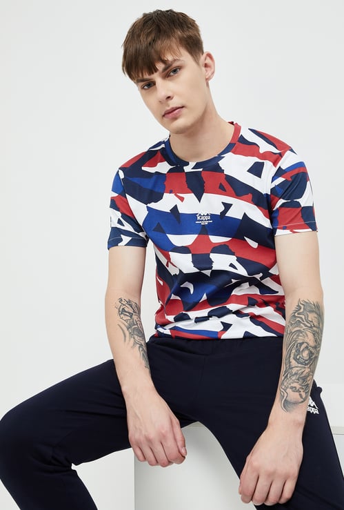 KAPPA Men All-Over Printed Sports T-shirt
