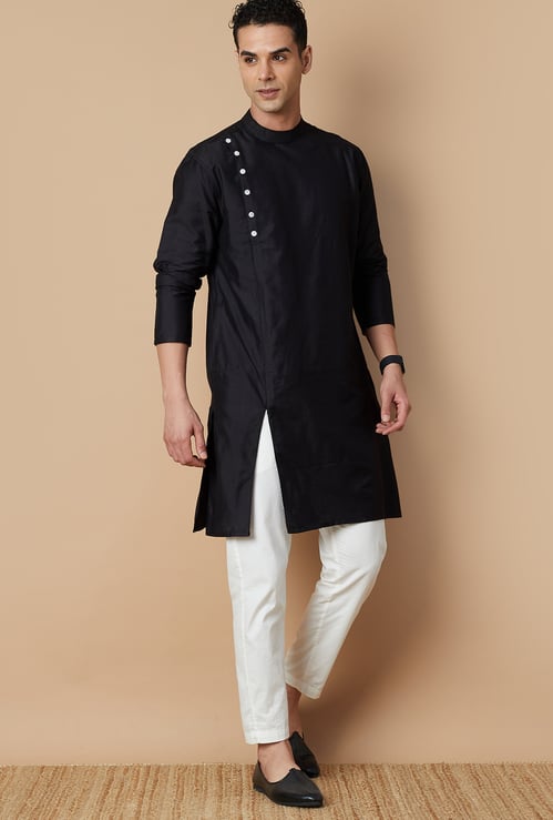 MELANGE Solid Straight Kurta