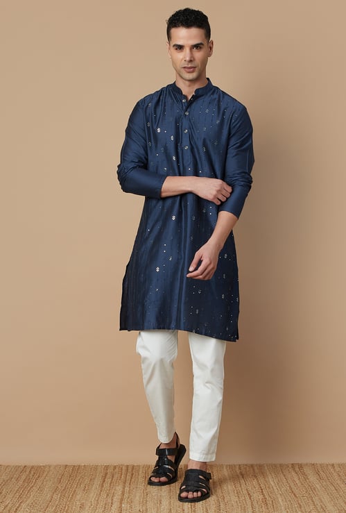 MELANGE Embroidered Straight Kurta