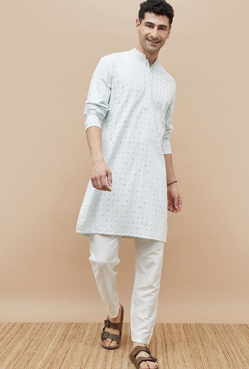 MELANGE Embroidered Straight Kurta