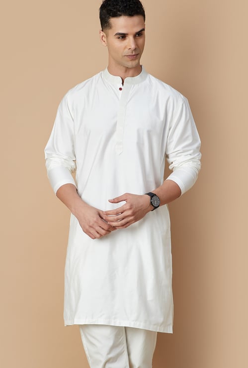 MELANGE Solid Straight Kurta