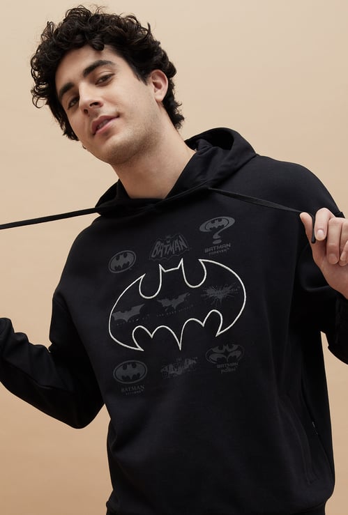 FAME FOREVER Batman Print Hooded Sweatshirt