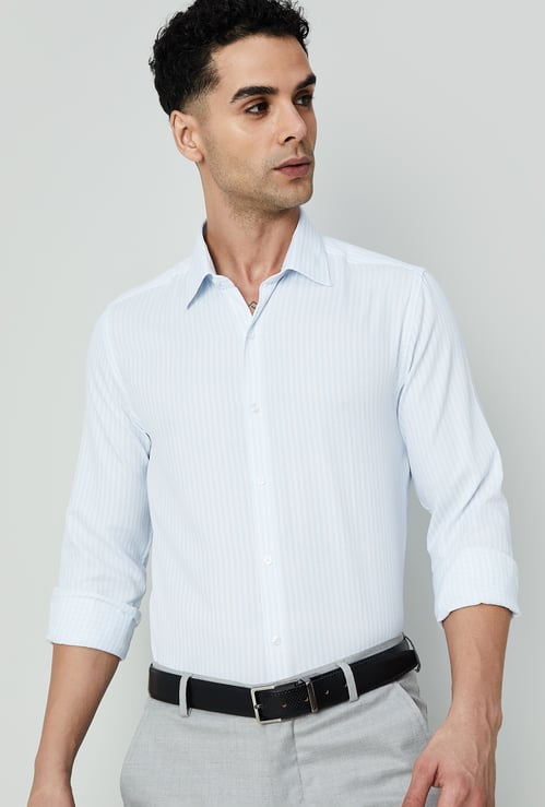 CODE Men Striped Slim Fit Formal Shirt