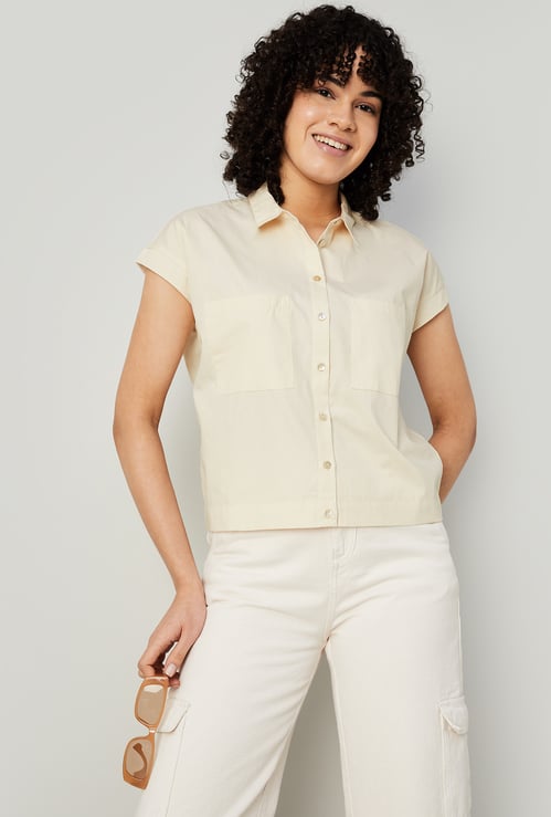 FAME FOREVER Women Solid Casual Shirt