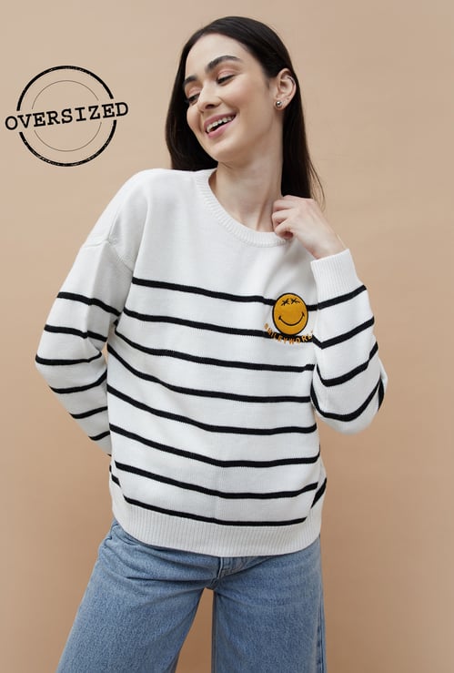 SmileyWorld Striped Sweater
