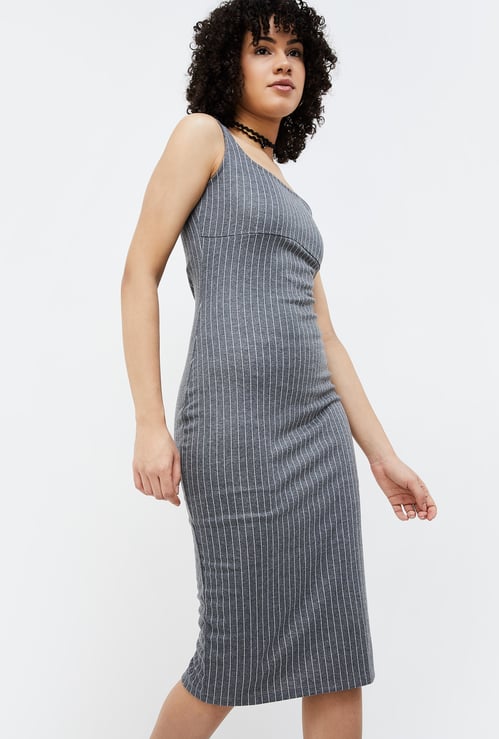 GINGER Women Striped Bodycon Dress