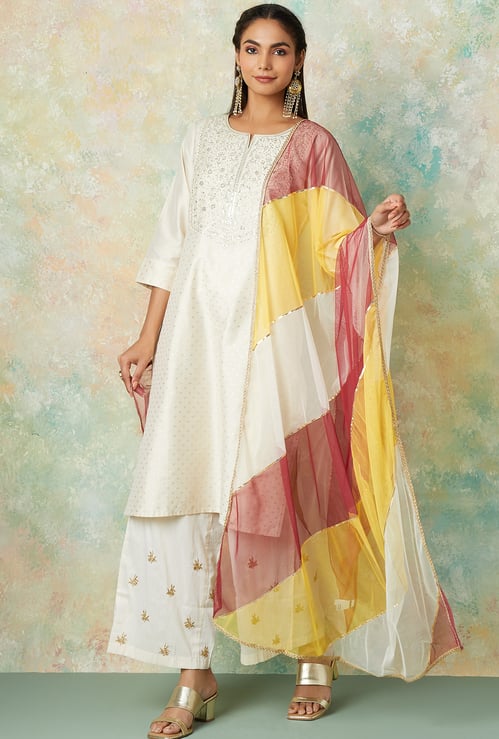 MELANGE Colourblocked Dupatta