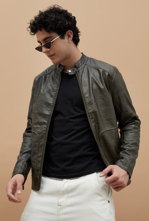 FORCA Solid Biker Jacket