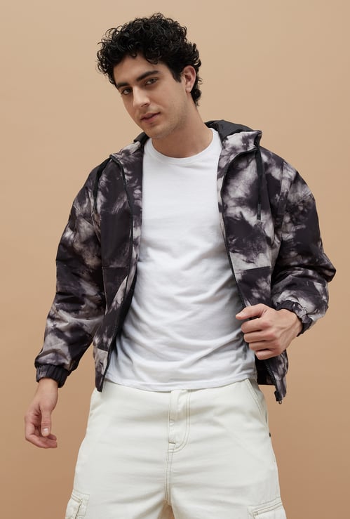 FORCA Tie Dye Print Hooded Jacket