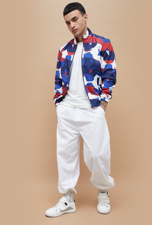 KAPPA Printed Regular Fit Casual Jacket