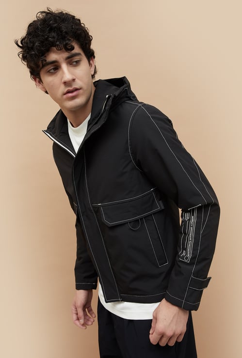 BOSSINI Solid Hooded Jacket