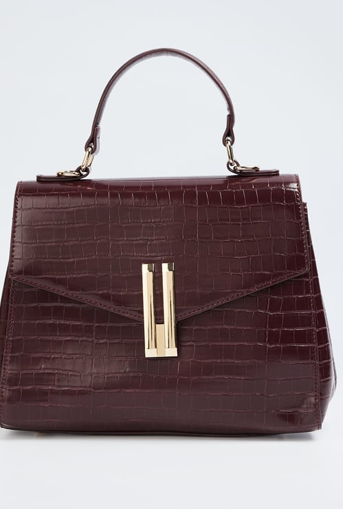 CODE Textured Satchel Bag