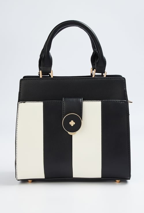 GINGER Colourblocked Handheld Bag