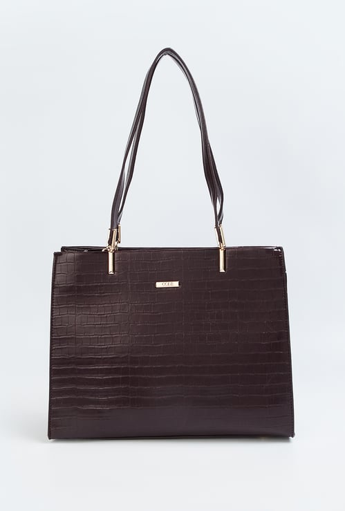 CODE Textured Shoulder Bag