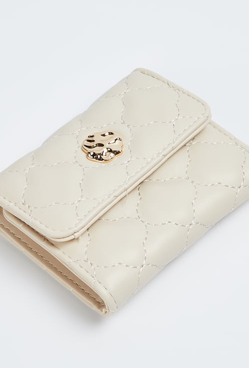 GINGER Quilted Tri-Fold Wallet