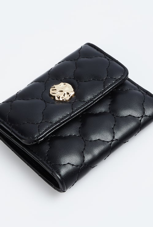 GINGER Quilted Tri-Fold Wallet