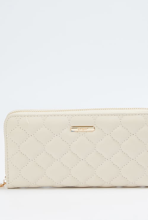 GINGER Quilted Zip-Around Wallet