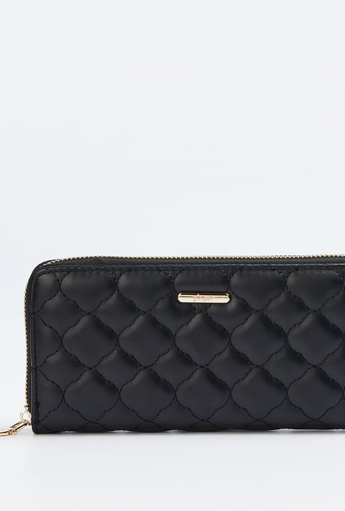 GINGER Quilted Zip-Around Wallet