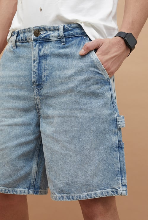 FORCA Washed Denim Shorts