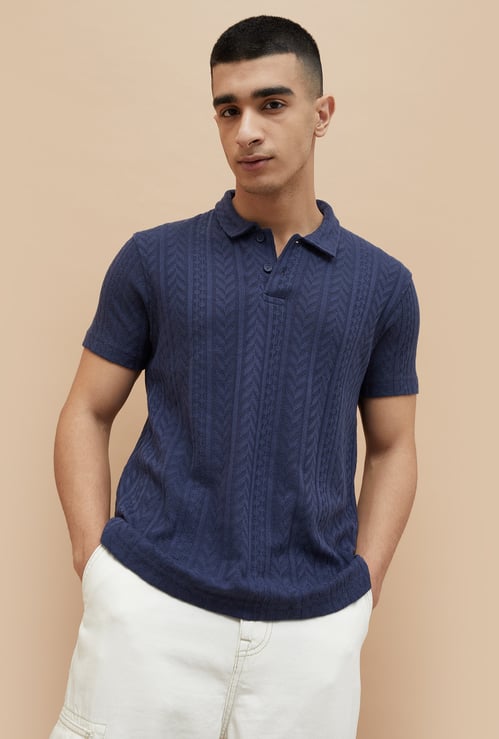 DENIMIZE Knit Polo T-shirt