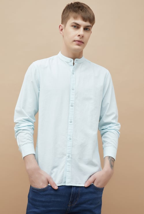 FAME FOREVER Solid Slim Fit Shirt