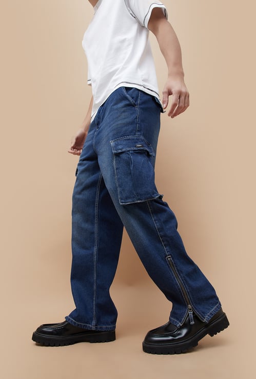 BOSSINI Solid Cargo Jeans