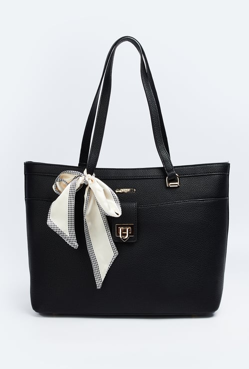 GINGER Scarf Detail Shoulder Bag