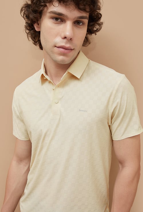 BOSSINI Checked Polo T-shirt