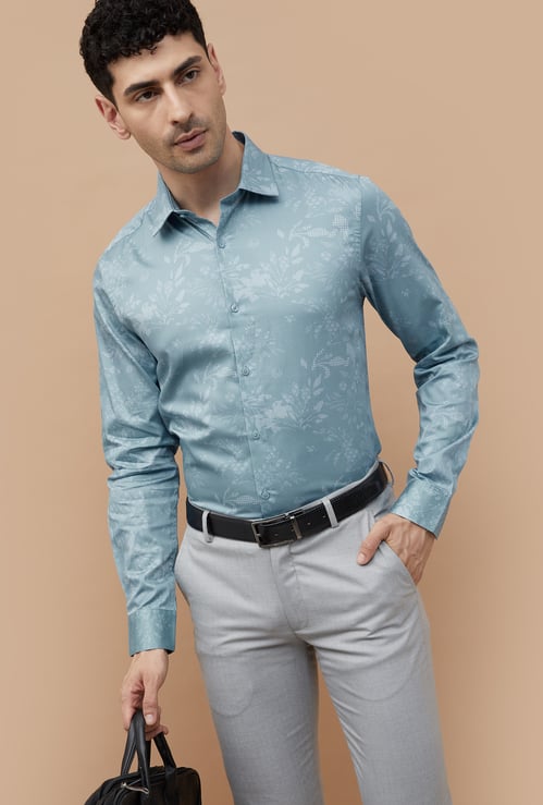 CODE Men Printed Slim Fit Formal Shirt