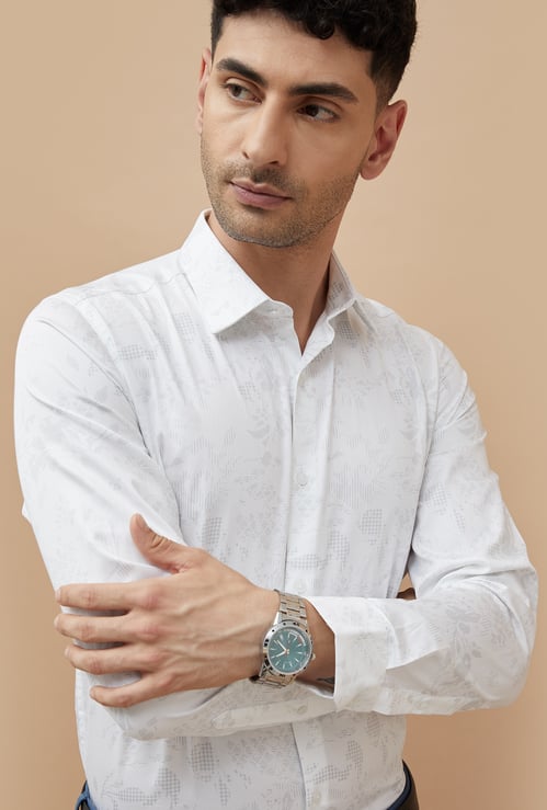 CODE Men Printed Slim Fit Formal Shirt