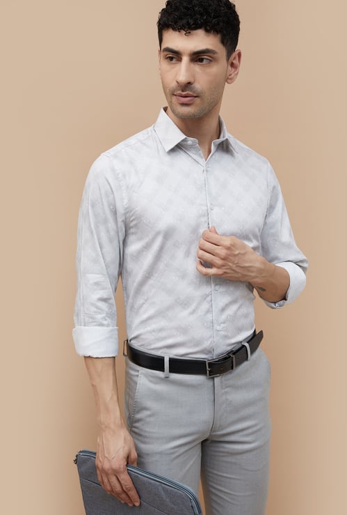 CODE Men Checked Slim Fit Formal Shirt