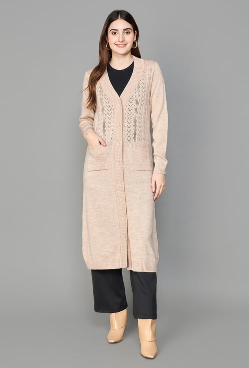 MELANGE Jacquard Knitted Shrug