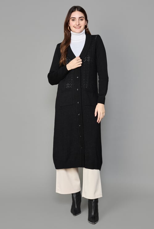MELANGE Jacquard Knitted Shrug