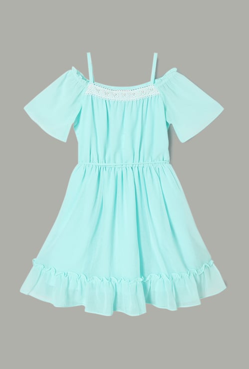 PEPPERMINT Solid A-line Dress