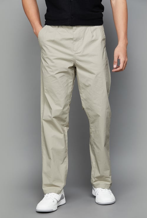 CELIO Men Regular Fit Casual Trousers