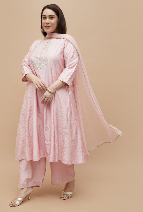 MOIREE Printed A-line Kurta Set