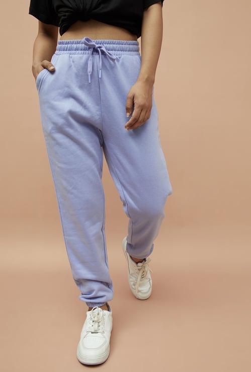GINGER Solid Elasticated Joggers
